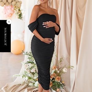 Pregnancy dress tight black club London